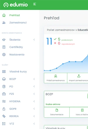 Náhľad projektu LMS + CRM + Serverové riešenie