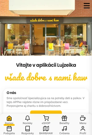 Náhľad projektu Mobilná aplikácia + CMS systém