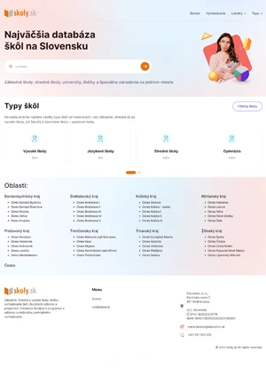 Náhľad projektu Webstránka s CMS systémom + redizajn